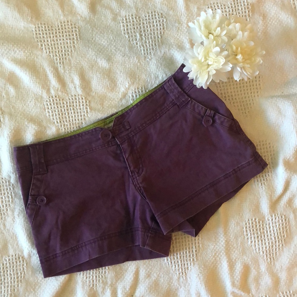 Purple Jean Shorts